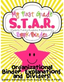 First Grade S.T.A.R. Book (Binder) Organizational Binder