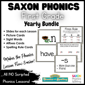 Preview of First Grade Saxon Phonics Lessons for the Year Bundle
