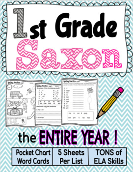 First Grade Saxon Spelling Sheets (Entire Year) by Mary Bown | TpT