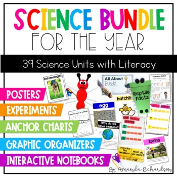 Preview of 1st Grade Science Curriculum Units, Interactive Notebooks, Reading Comprehension