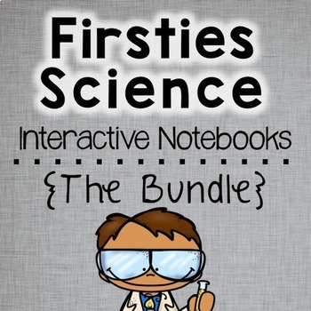 Preview of First Grade Science Interactive Notebooks Bundle (Distance Learning)