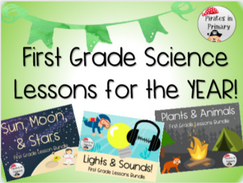 Preview of First Grade Science Lessons for the YEAR! **NGSS Aligned**