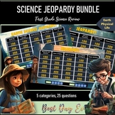 First Grade Science Review Jeopardy BUNDLE / Earth, Physic