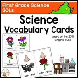 First Grade Science Vocabulary Virginia SOLs Cards & Journals