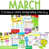 1st Grade Science for March BUNDLE: Insects, Living and No