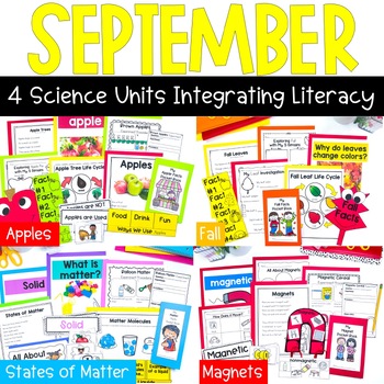 Preview of Science for September Bundle: Magnets, Apples, Matter, and Fall