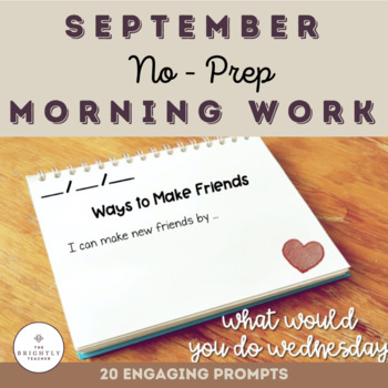 Preview of First Grade September No-Prep Morning Work