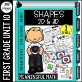 First Grade Shapes: Unit 10 | Differentiated & Common Core
