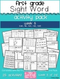First Grade Sight Word Activity Pack WEEK 5