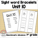 First Grade Sight Word Bracelets Benchmark Advance Unit 10