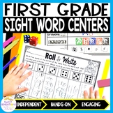 First Grade Sight Word Centers Practice Worksheets | Independent Sight Word Work