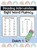 First Grade Sight Word Fluency Kit | IEP Progress Monitori