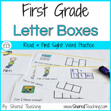 First Grade Sight Word Letter Boxes