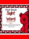 First Grade Sight Word Morning Work