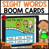 First Grade Sight Word Practice Boom Cards Word Work Week 29