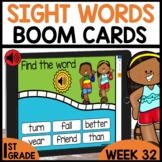 First Grade Sight Word Practice Boom Cards Word Work Week 32