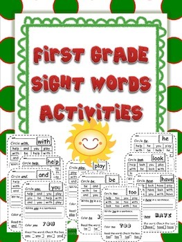 Preview of First Grade Sight Word Practice Free