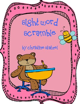 Preview of First Grade Sight Word Scramble