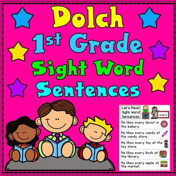 Preview of First Grade Sight Word Sentences