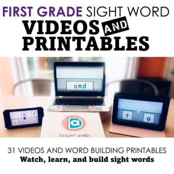 Preview of First Grade Special Education Sight Word Fluency Support | Video-based Strategy
