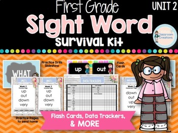 Preview of First Grade Sight Word Survival Kit UNIT 2