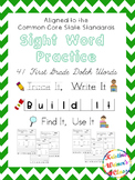 First Grade Sight Word Work {Trace It, Write It, Build It,