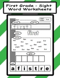 First Grade Sight Word Worksheets - Fry's