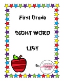 santa rosa county kindergarten sight word list