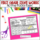 Sight Word Worksheets - First Grade Sight Word List
