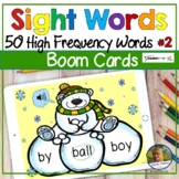 First Grade Sight Words Winter High Frequency Words Boom Cards