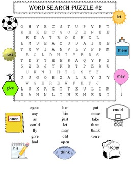 first grade sight words word search puzzles 2 puzzles by david filipek