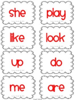 First Grade Sight Words and BOOM! Sight Word Game by Susan Hardin