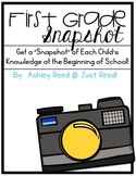 First Grade Snapshot: A Beginning of the Year Assessment