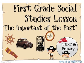 Preview of First Grade Social Studies Lesson "The Importance of the Past"