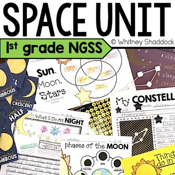 Preview of Outer Space Activities & 1st Grade Science Space Unit Lessons Aligned with NGSS