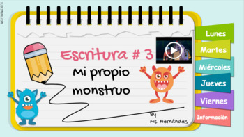 Preview of First Grade Spanish Immersion Writing Prompt Escritura #3