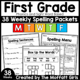 First Grade Spelling Curriculum (Phonics and Sight Word Based) 38 Weeks