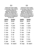 First Grade Spelling Word Lists - Houghton Mifflin