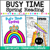 First Grade Spring No-Prep Reading Worksheets