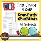 Ohio - First Grade Standards Checklists for All Subjects  