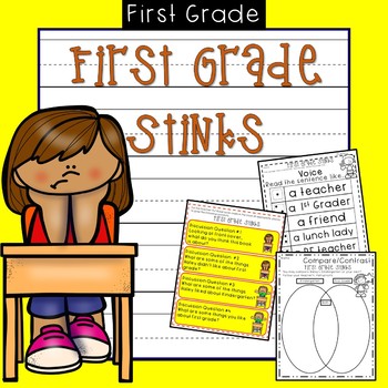 Preview of First Grade Stinks Book Companion