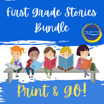 Preview of First Grade Year Long Picture Book BUNDLE | 10 Stories and GROWING!