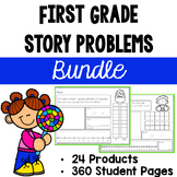 1st Grade Story Problems to 20 BUNDLE Over 360 pages!! Add