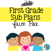 First Grade Sub Plans Filler Pack