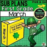 First Grade Sub Plans [March-St. Patrick's day]