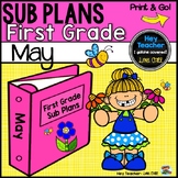 First Grade Sub Plans May-Spring