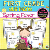First Grade Sub Plans: Spring Fever