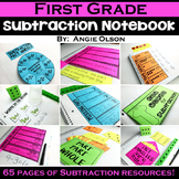 1st Grade Math Notebook:  Subtraction