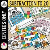 First Grade Subtraction to 20 Centers: Common Core-Aligned