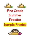 First Grade Summer Activities Sample Freebies